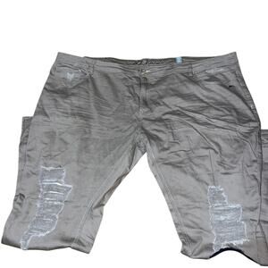 A.Tiziano Mens Brown Jeans Distressed Big & Tall Size 52